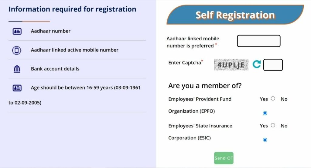 E-Shram Portal : Registration, Shramik Card And Process