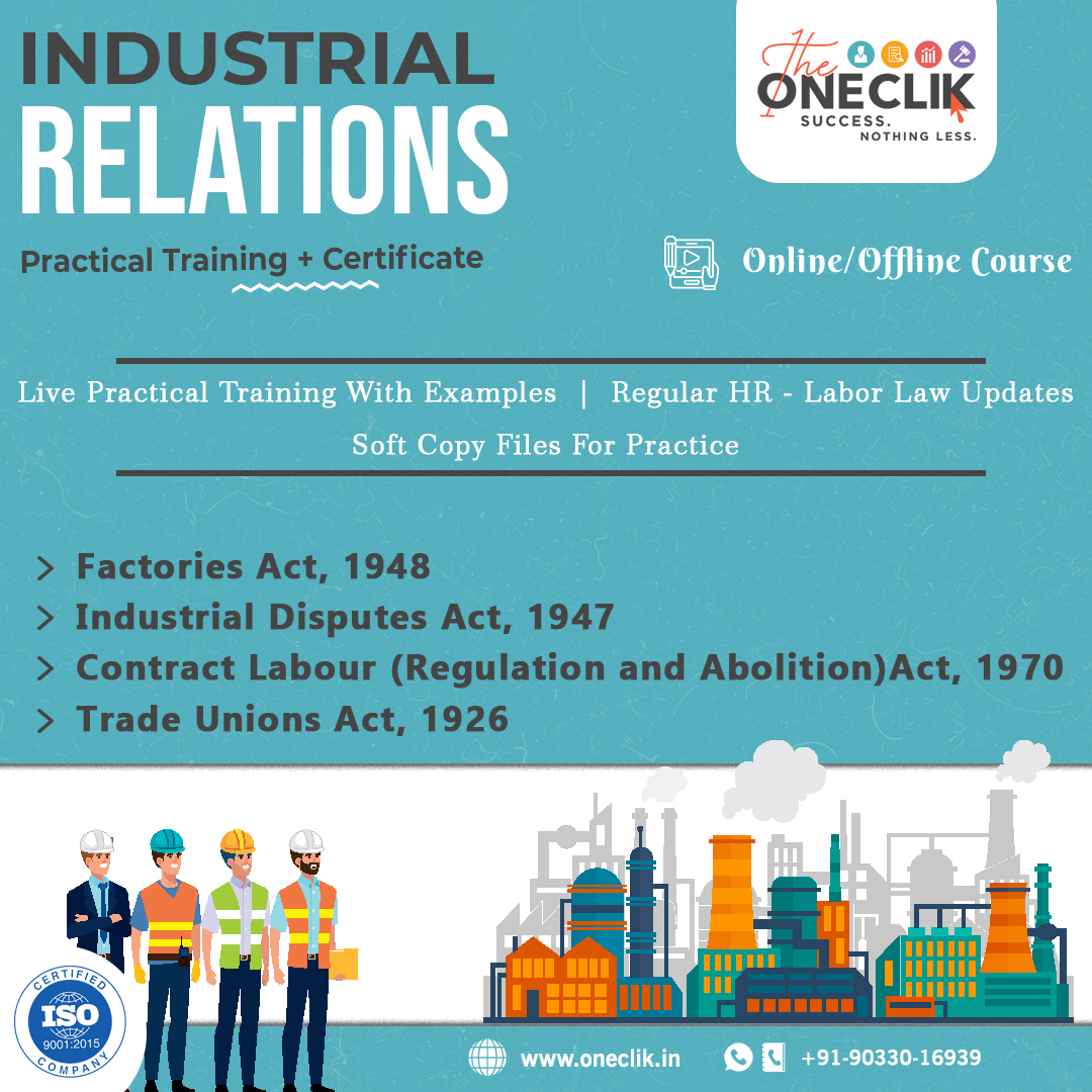 Industrial Relations – Practical Training + Certificate